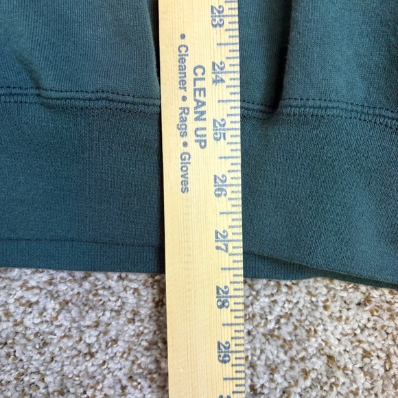 Vintage Jerzees Super Sweats NuBlend Crewneck Sweatshirt Green 2XL Made in USA - Picture 8 of 10